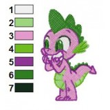 Spike My Little Pony Embroidery Design
